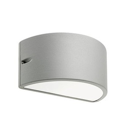 [S-SOV474/72] Applique E27  linea umbe chiusa  alluminio