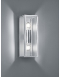 [S-TRIO201860286] Applique per Veranda Zinco Doppia Luce Sopra e Sotto