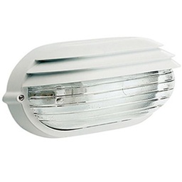 [S-SOV788/02] Applique Grande E27  linea palpebra ovale  bianco