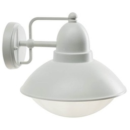 [S-SOV592/02] Applique in alluminio bianco con portalampada E27 - Adatta per lampade a risparmio energetico