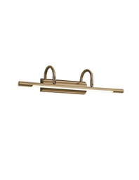 [S-TRIO225210104] Applique Led Luce Orientabile da Esposizione Cuadro Ottone