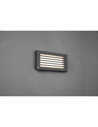 [S-TRIO251160142] Applique LED Segnapasso Esterno Hardey Alluminio Antracite