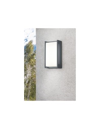 [S-TRIO227360142] Applique da Parete LED Indus per Ingresso Antracite IP54