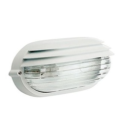 [S-SOV787/02] Applique Picc. E27  linea palpebra ovale  bianco