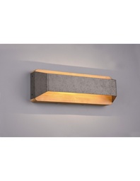 [S-TRIO224819167] Applique rettangolare doppia emissione LED Arino legno nichel Trio Lighting
