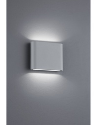 [S-TRIO227560287] Applique Rettangolare Thames II Led Doppia Emissione IP54 Alluminio L11 cm Trio Lighting