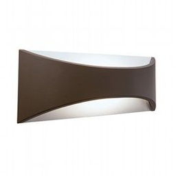 [S-SOV98108/27] Applique in alluminio pressofuso con diffusore satinato - 12W, 935 lumen, luce calda