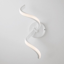 [S-BL212-ABC] Applique in metallo e alluminio Bianco con LED integrato 13x h32 cm