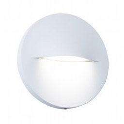 [S-SOV99201/02] Applique tonda in alluminio pressofuso con diffusore satinato - Luce naturale grafite