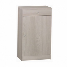 [S-O22200OLK] Armadio multiuso basso un anta un cassetto Olmo Chiaro 46x34x h80 cm