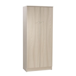 [S-O15800OLK] Armadio multiuso con due ante Olmo Chiaro 62x34x h147 cm