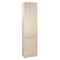 [S-O45200OLK] Armadio multiuso con due ante e un cassetto Olmo Chiaro 46x34x h183 cm