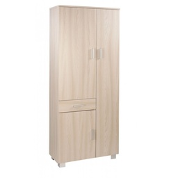 [S-O623OLOLK] Armadio multiuso tre ante un cassetto Olmo Chiaro 77x34x h178 cm