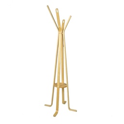 [S-V4204770000] Attaccapanni in legno naturale con 4 braccia - 50x180 cm