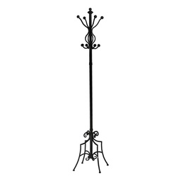 [S-V42062600NE] Attaccapanni classico nero in metallo - 44x44x80 cm