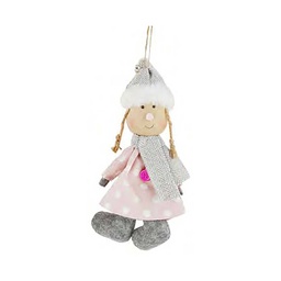 [S-V9148550000] Abito rosa a pois per bambina - 13 x 2 x 32 cm