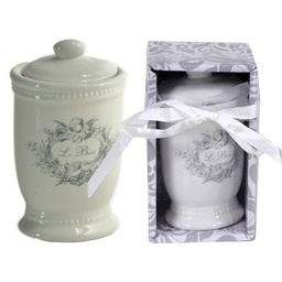 [S-V6214680000] Barattolo in Ceramica Le Bain 7,5x6,5x12,5 cm
