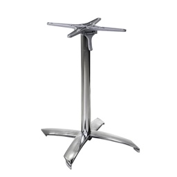 [S-V6458180000] Base tavolo alluminio grigio ribaltabile - 42x52x72 cm