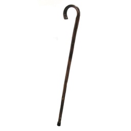 [S-V4202020000] Bastone da passeggio rustico scuro con punta gomma 3x3x93 cm