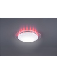 [S-TRIOR62093500] Plafoniera LED con Effetto Stelle, Bianco Trasparente, RGB Retro Illuminato