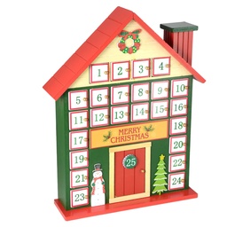 [S-V6320090000] Calendario in legno con numeri bianchi 29x9x39,5 cm