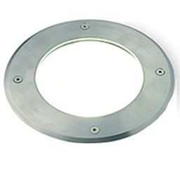 [S-SOV227/09] Lampada da esterno Calpestabile E27 in acciaio resistente, con diffusore infrangibile e parabola riflettente