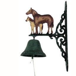 [S-V6522060000] Campana in ghisa 2 cavalli 20x36 cm