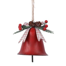 [S-V6173300000] Campana Metallo Rosso 11x10x8 cm