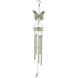 [S-V1857370000] Campanello Farfalla in Metallo 15,5x12x111 cm