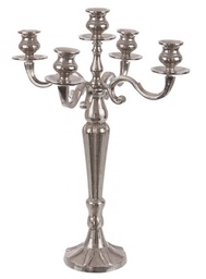 [S-B0186235] Candelabro Laryn 5Fuochi Argento H52
