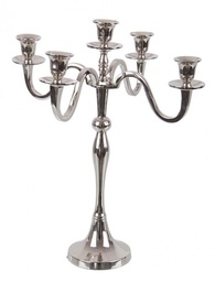 [S-B0186238] Candelabro Norah 5Fuochi Argento H43