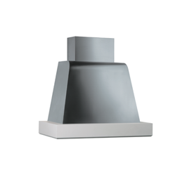 [S-ART896629] Cappa aspirante BRIO WOOD in acciaio inox silver e cornice in legno cm 90