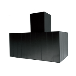 [S-ART895011] Cappa aspirante CUBE in acciaio inox brunito cm 80