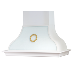 [S-ART896742] Cappa aspirante HERMITAGE in acciaio inox e cornice in legno cm 90