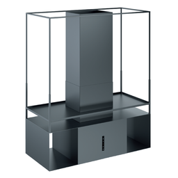[S-ART895202] Cappa aspirante URBAN SPACE ISOLA in acciaio inox brunito cm 120x54