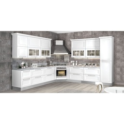 [S-ART895264] Cappa aspirante angolo BROOKLYN in acciaio inox brunito cm 105x105