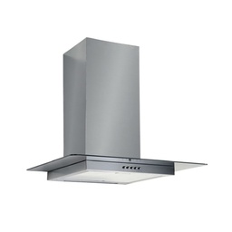 [S-FZ93222] Cappa aspirante in acciaio e vetro a parete e lampada alogena 60x50cm