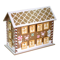 [S-V6320110000] Casetta in legno pan di zenzero cm33x17h27