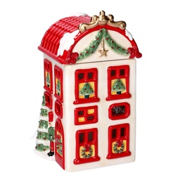 [S-V6142470000] Casetta in Resina Rossa 12x11x20,5 cm