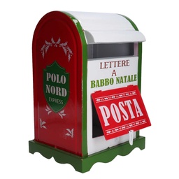 [S-V6328610000] Cassetta Posta Metallo Verde Bianco cm20x22,5h33