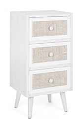[S-B0744876] Cassettiera Montiel con 3 Cassetti - 38x30.5x72.5 cm