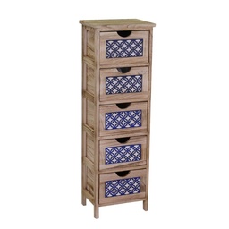 [S-V8038840000] Cassettiera Amsterdam 5 cassetti cm30x23xh94