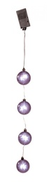 [S-B0911023] Catena 4Sfere C-12Luci Nero