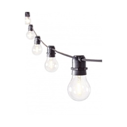 [S-B0820236] Catena luci esterno Bright 10 LED Trasparenti 8,4m