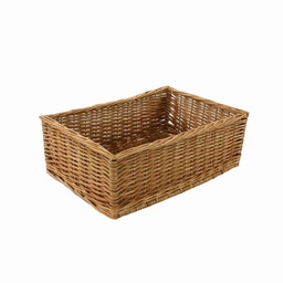 [S-V2314310000] Cesta espositore vimini dritta rettangolare 50x35x17 cm