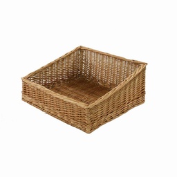 [S-V2318010000] Cesta espositore in vimini naturale quadro 50x50 cm