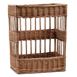 [S-V2315550000] Cesta espositore rettangolare in vimini 38x28x48 cm