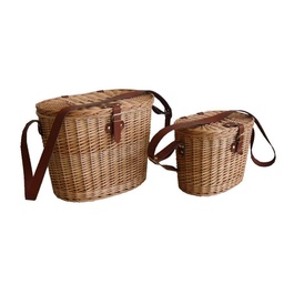 [S-V2408740000] Cesta Funghi Vimini 1-2 con Coperchio 41x29h32 cm