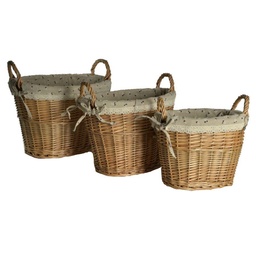 [S-V2314660000] Cesta vimini foderata 41x30h29