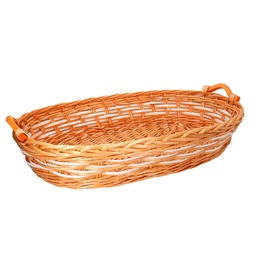 [S-V9373000000] Cesta ovale in vimini marrone 72x48x13 cm